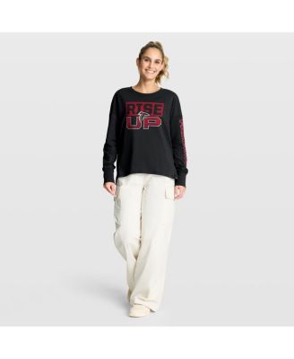 Women's Black Atlanta Falcons Hometown Legacy Long Sleeve T-Shirt