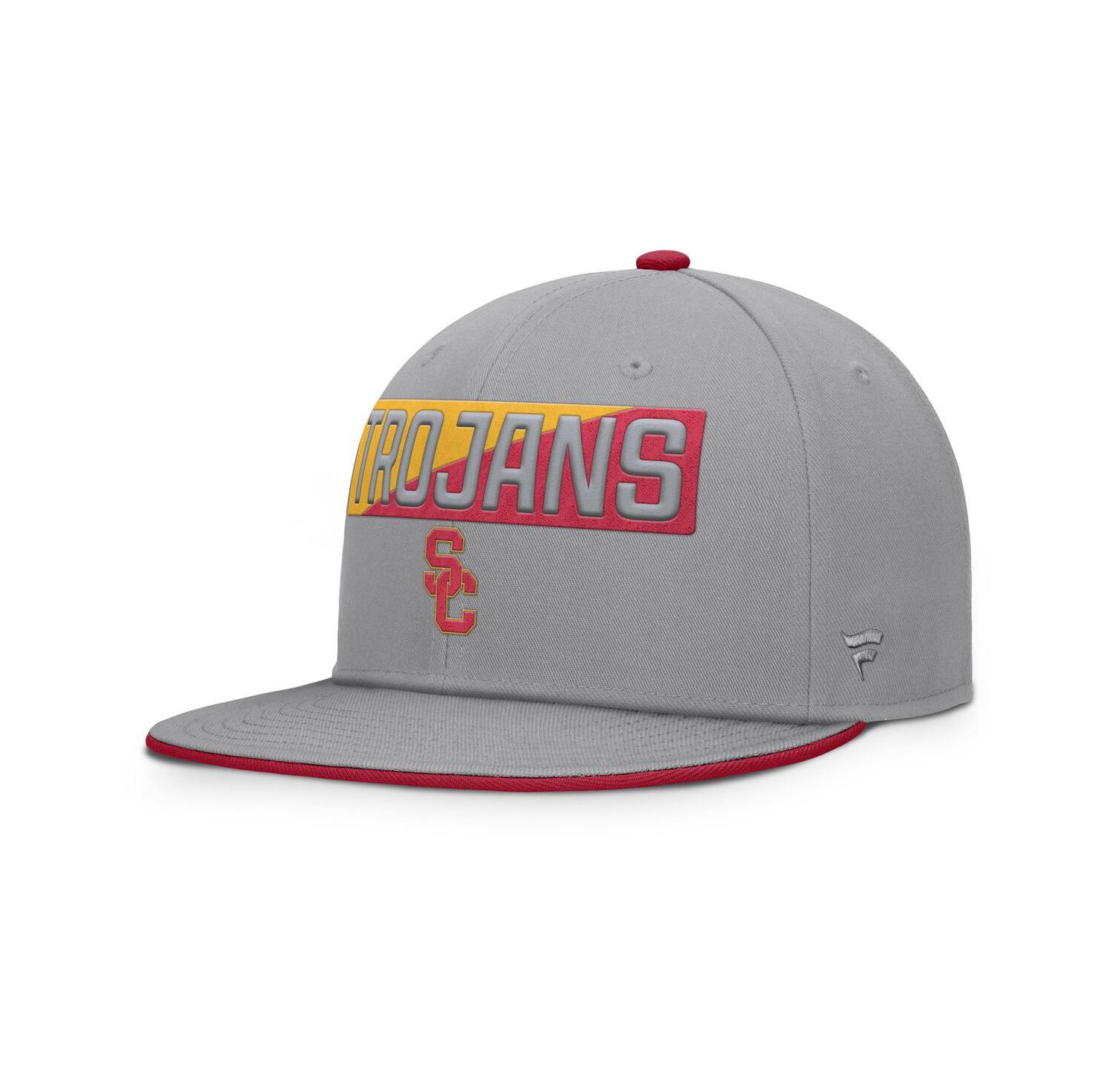 Men's Gray USC Trojans Duo Snapback Hat