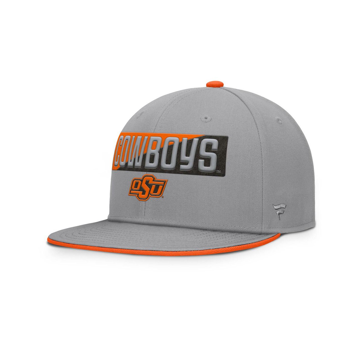 Men's Gray Oklahoma State Cowboys Duo Snapback Hat