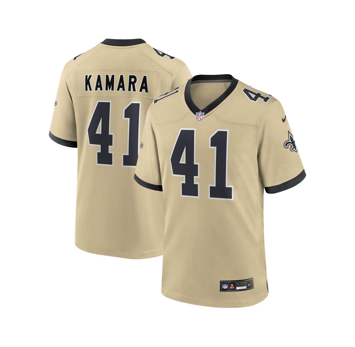 Big Boys and Girls Alvin Kamara Gold New Orleans Saints Gameday Golds Alternate Game Player Jersey