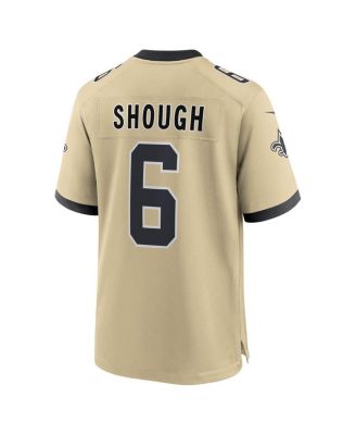 Men's Tyler Shough Gold New Orleans Saints Alternate Game Player Jersey