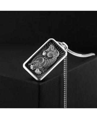Men's Necklace The Lady Luck Pendant - Silver