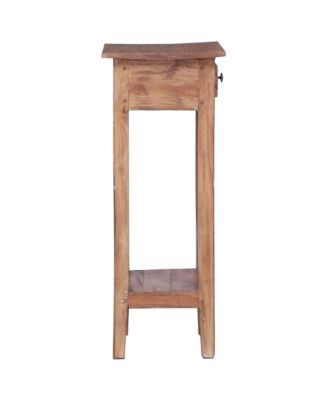 Plant Stand Solid Mahogany Wood, 11.8" x 11.8" x 29.5"