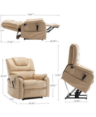 Lounge chair lift chair relax sofa chair sitting room furniture sitting room power supply elderly electric lounge chair (180 degree lying flat)