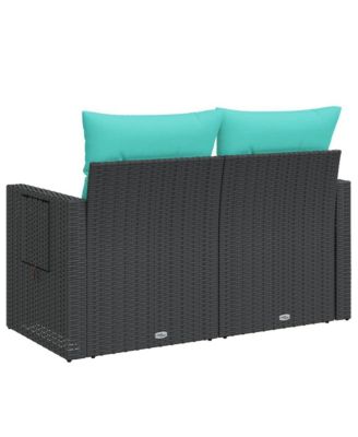 Garden Sofa Black, Blue