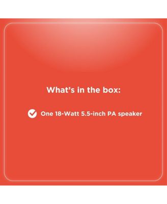 4001969 18W Compact PA Party Speaker with 5.5" Driver and LED Lights