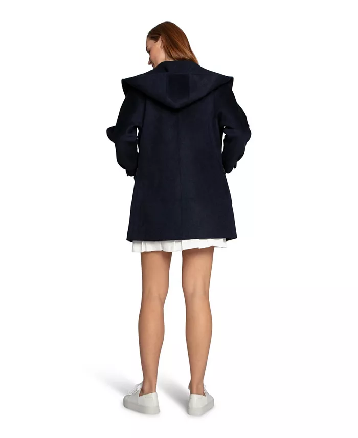 Women's Next To You Hooded Wool Blend Coat - thumbnail 5