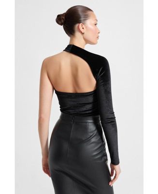 Women's Manhattan Velvet One Shoulder Top