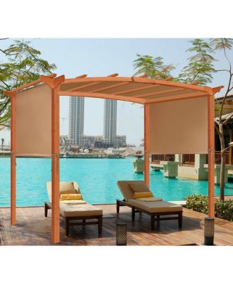 6.7'x17' Universal Replacement Canopy Cover Pergola Structure Sun Awning