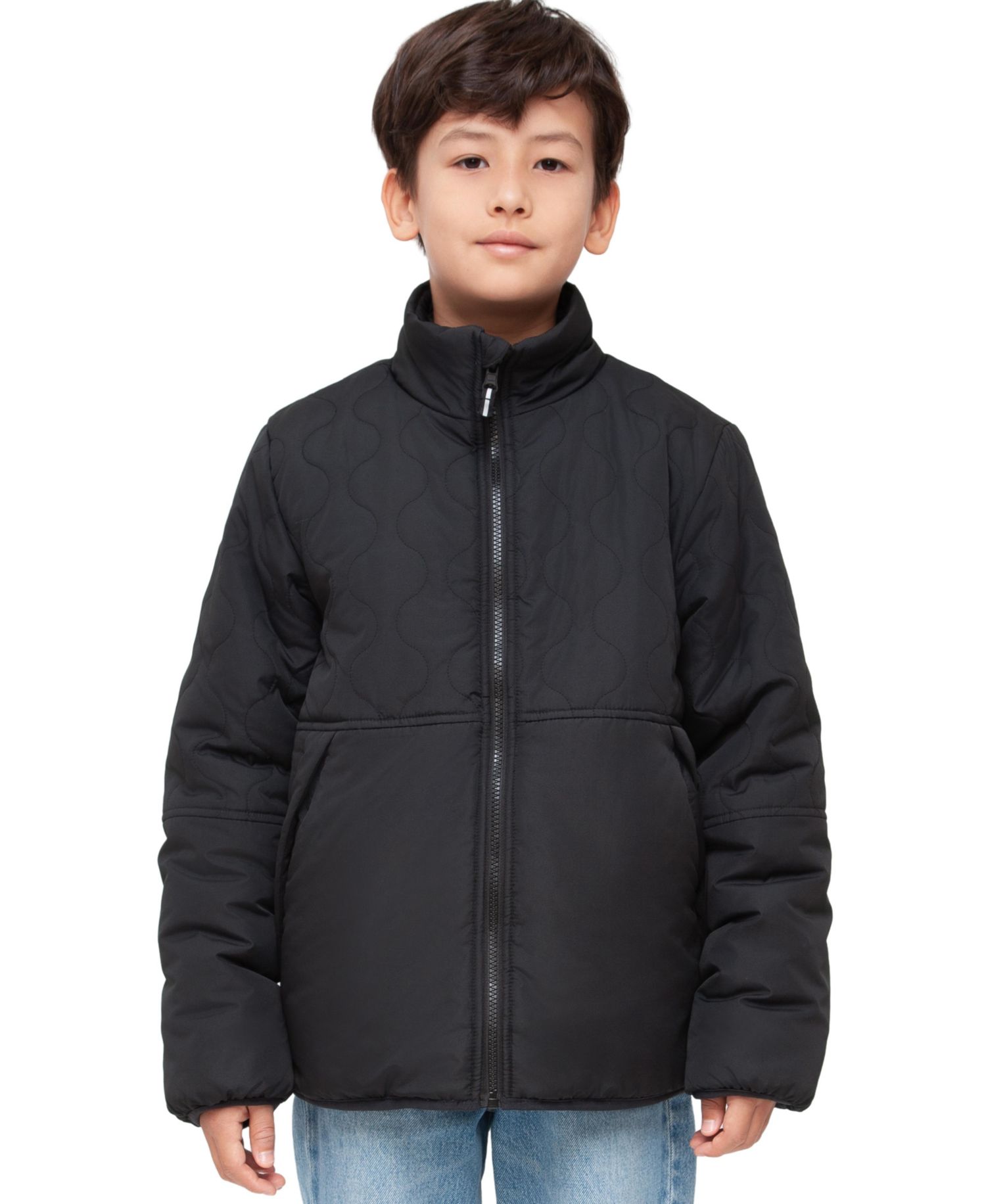 Little and Big Boys' Reversible Lightweight Fleece Jacket