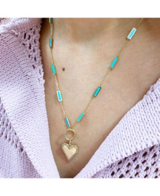 Round Gold Charm Holder 14K Gold - 13 millimeters