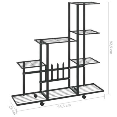 Powder-coated metal  Plant Stand, 37.2 in x 9.8 in x 36.4 in