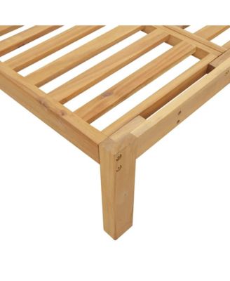 Pallet Sofa Set Natural Wood Solid Acacia Wood 52.4x36.2x27.2 in