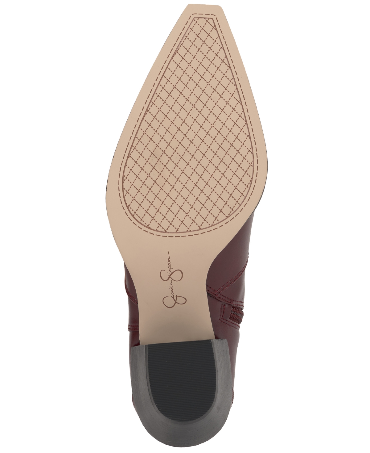 Jessica Simpson Women's Helvona Western Ankle Booties In Burgundy