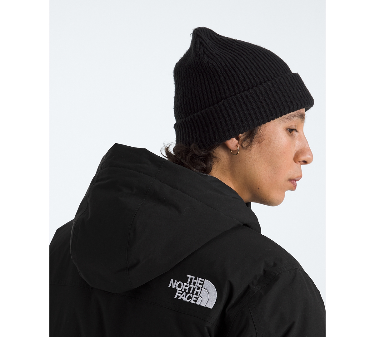The North Face Mcmurdo Water Repellent 600 Fill Power Down Parka With Faux Fur Trim In Black