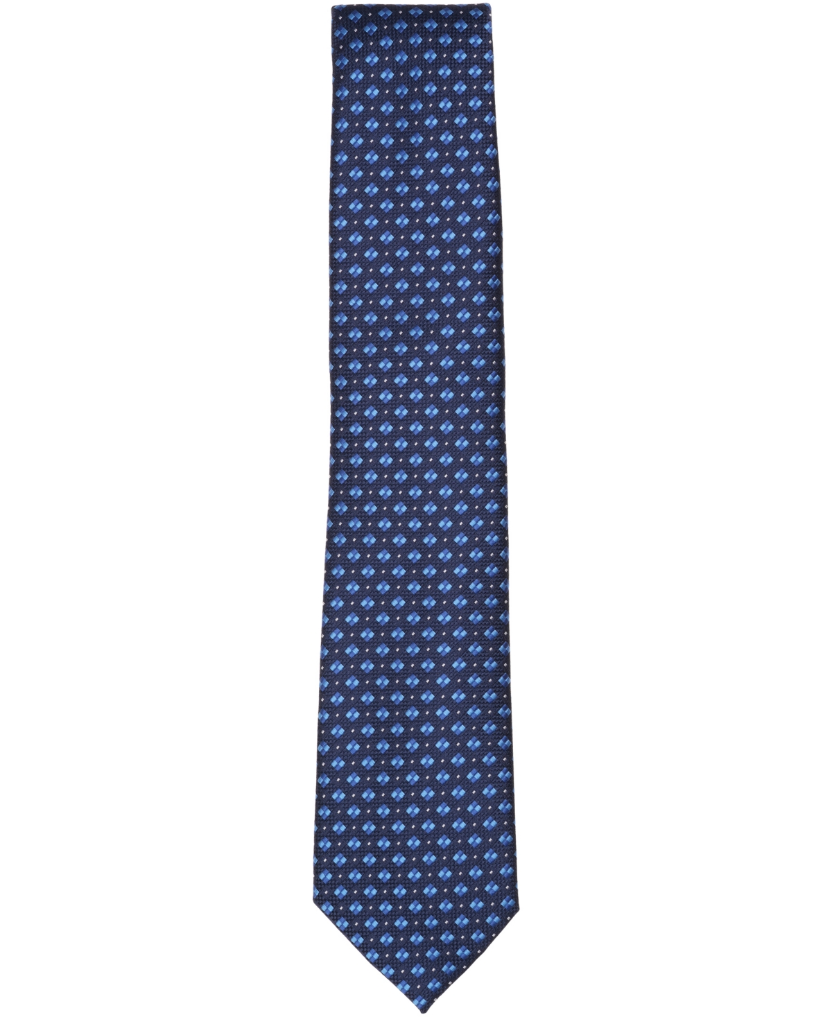 Perry Ellis Portfolio Men's Cain Neat Pattern Classic Tie In Blue