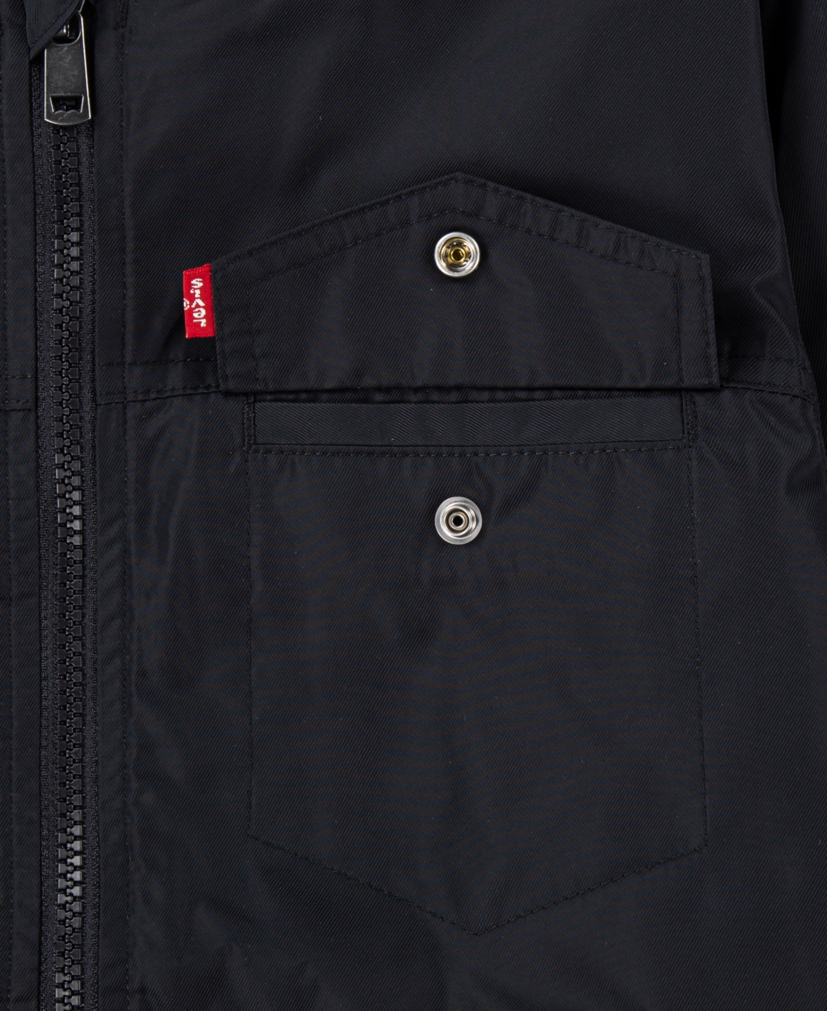 Levi's Boys 8-20 Shiny Mesh Lined Bomber Jacket In Black