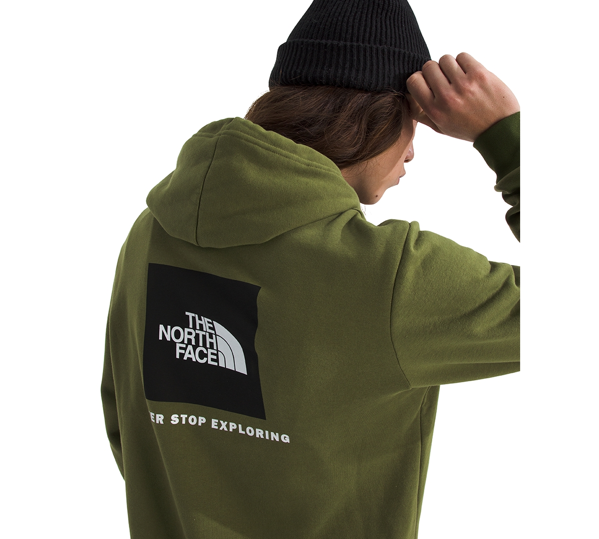 The North Face Men's Evolution Box Never Stop Exploring Hoodie In Green