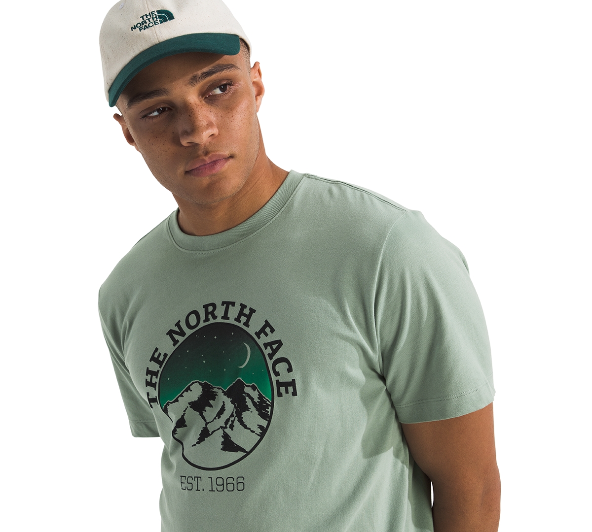 The North Face Men's Evolution Mountain Woods Short Sleeve Graphic T-shirt In Green