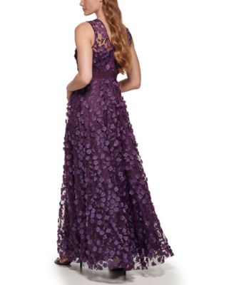 Women's Tiered Floating Flowers Dress