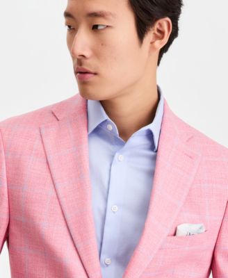 Men's Slim-Fit Patterned Blazer
