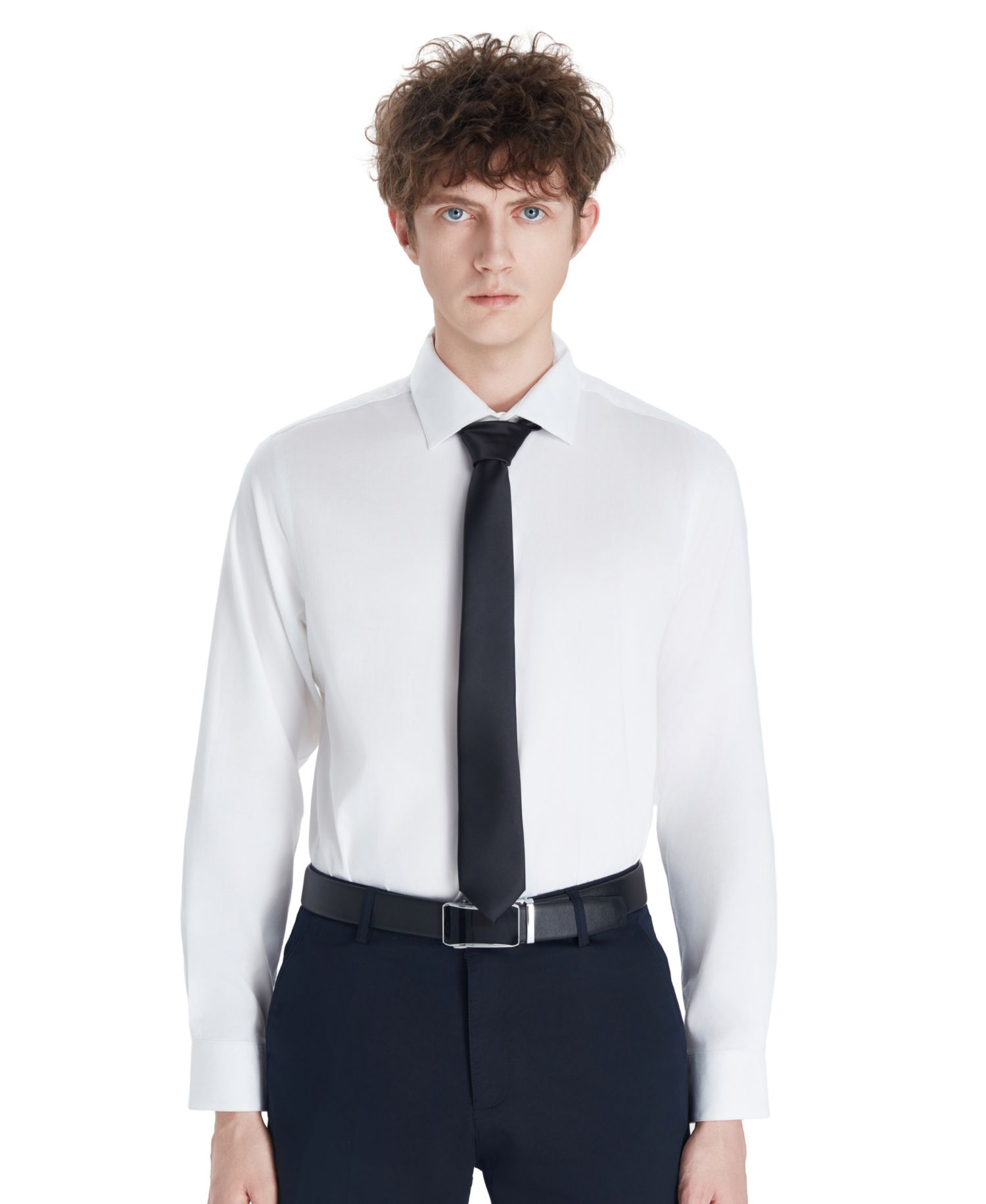 Men's Sateen Solid Dress Shirt