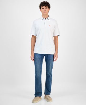 Men's Santa Rosa Gardens Cuff and Collar Detail Polo Shirt