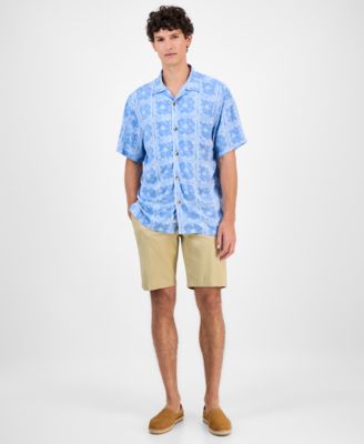 Men's Veracruz Cay Short Sleeve Bandana Print Camp Shirt