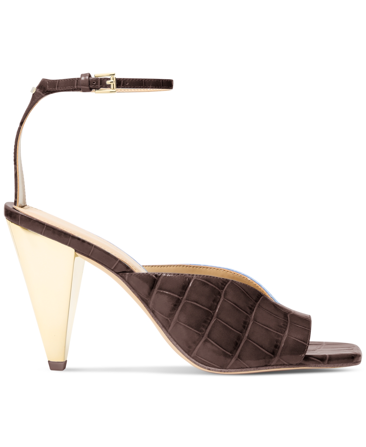 Michael Kors Michael  Women's Electra Ankle Strap Dress Sandals In Brown