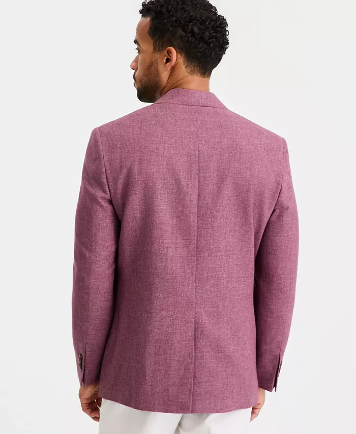 Men's Classic-Fit Linen-Blend M&eacute;lange Blazer - thumbnail 2