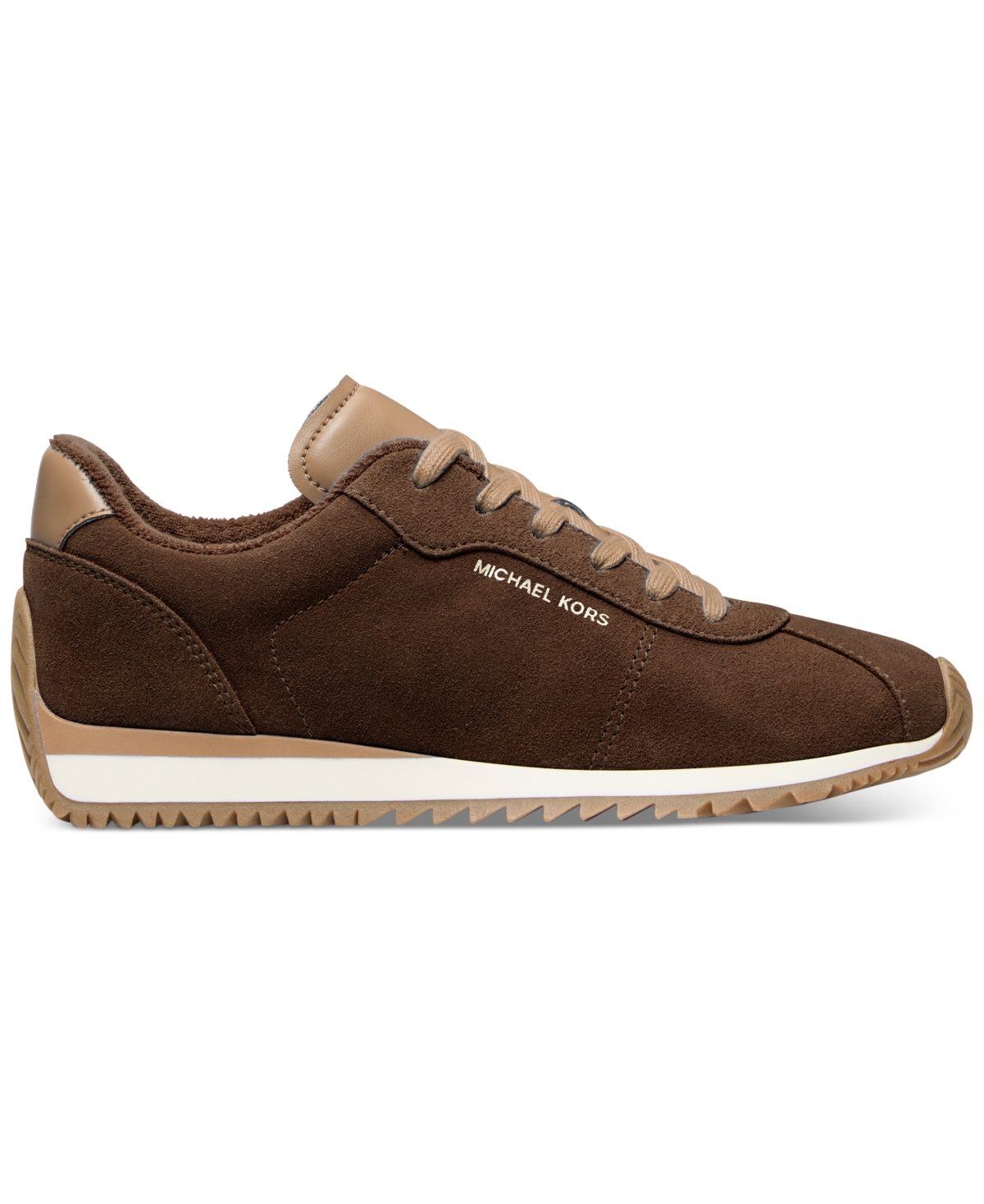 Michael Kors Rhodes Two-tone Suede Trainer In Black