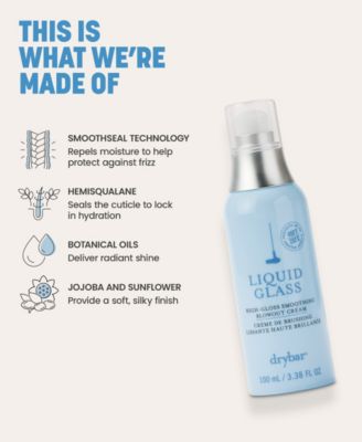 Liquid Glass High-Gloss Smoothing Blowout Cream, 3.38 oz.