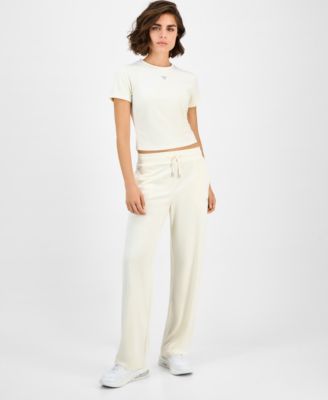 Women's Couture Short-Sleeve Regular Velour T-Shirt 