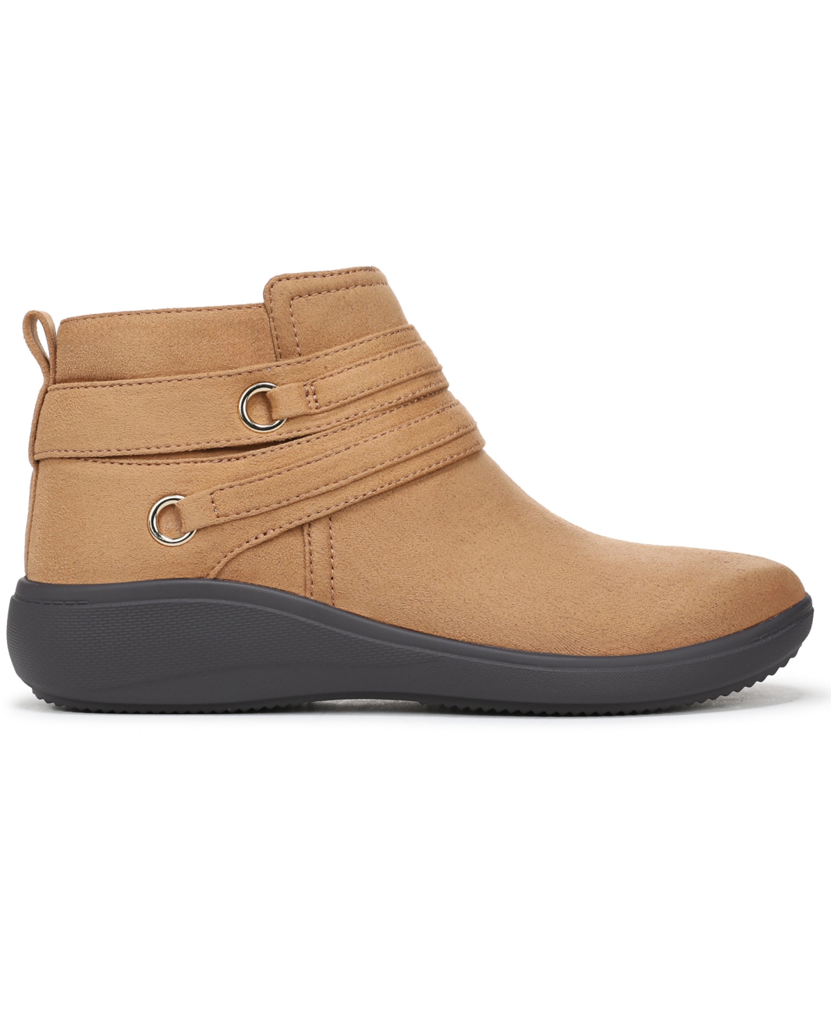 Lifestride Women's Brave Zipper Ankle Booties In Brown