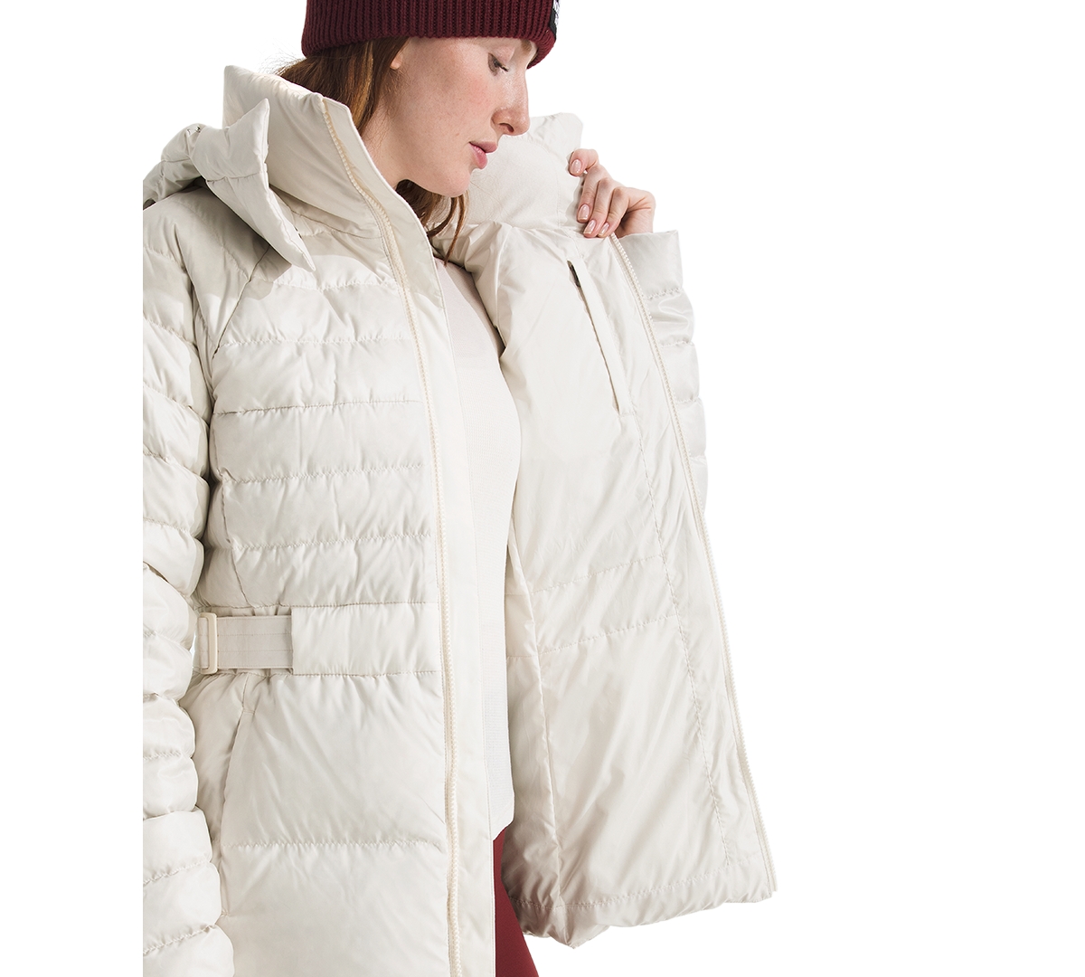 The North Face Ruby Puffer Jacket In White