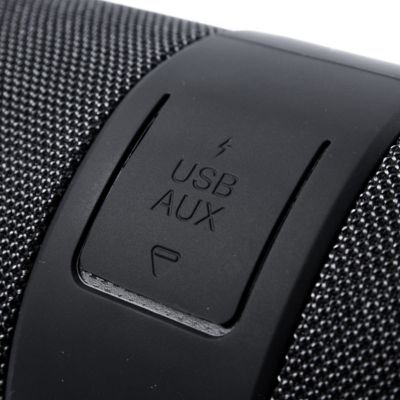 Portable Bluetooth Speaker 14W IPX6 in Rugged Style with RGB Lights FM Radio and TWS for Pairing Black