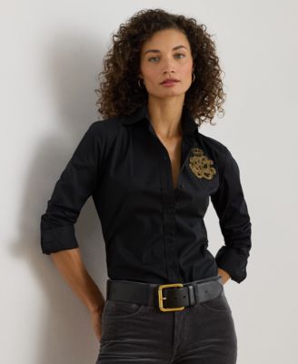 Petite Classic Fit Point Collar Shirt