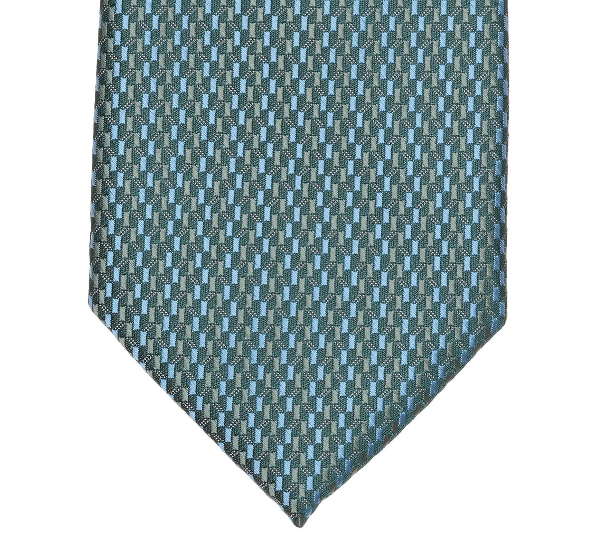 Perry Ellis Portfolio Men's Raser Mini Neat Pattern Classic Tie In Blue