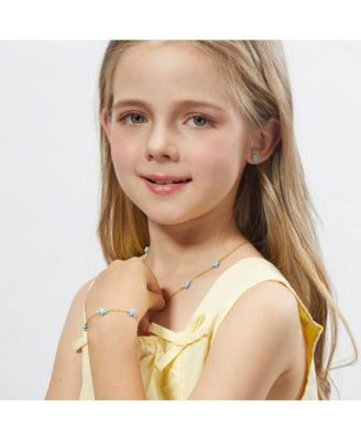 Petit Daisy Sky Blue Necklace