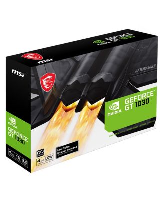NVIDIA GeForce GT 1030 4GB DDR4 Low-Profile OC Graphics Card
