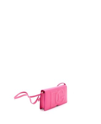 Small DG Logo Flap Shoulder Bag Leather