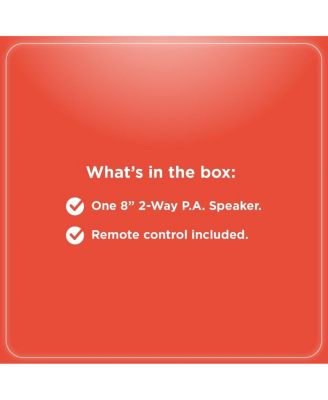 Tower Party Speaker With 8 Inch Woofers 120W For Outdoor Remote Control Included 4001957