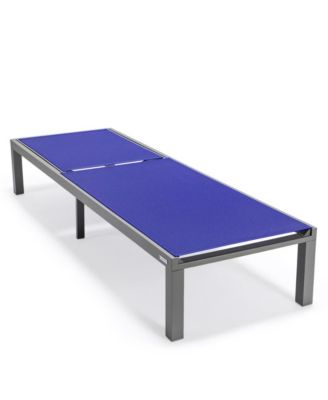 Marlin Patio Chaise Lounge Chair With Grey Aluminum Frame