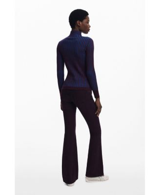 Women's Fitted ribbed sweater