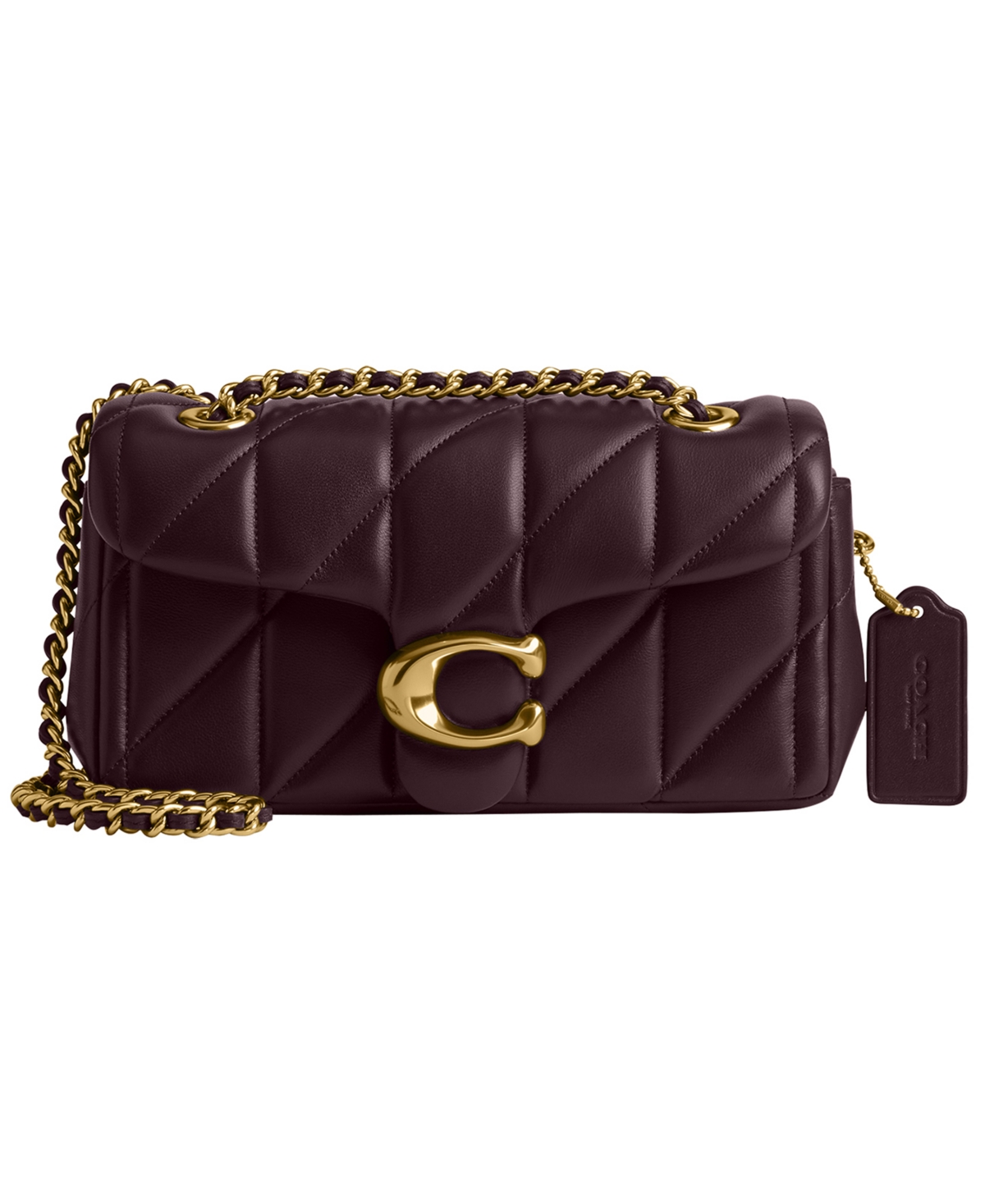 Coach Women's Quilted Leather Tabby Chain Shoulder Bag 20