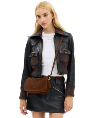 Waverly Small Suede Shoulder Bag