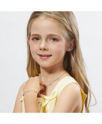 Petit Sky Blue Daisy Bracelet