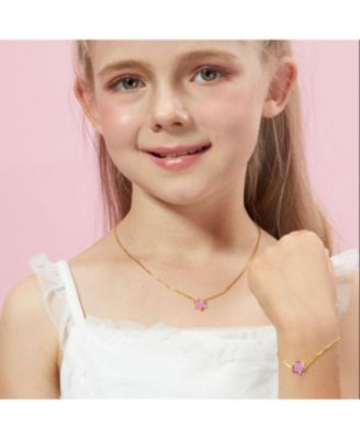 Petit Star of David Necklace in Rose