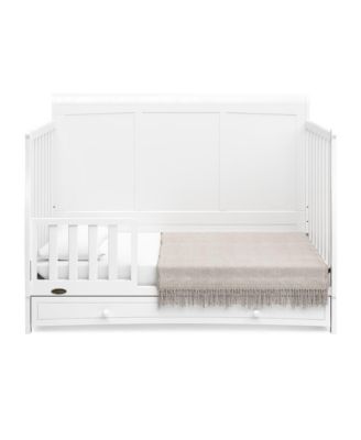 Asheville 4-in-1 Convertible Crib with Drawer (White)