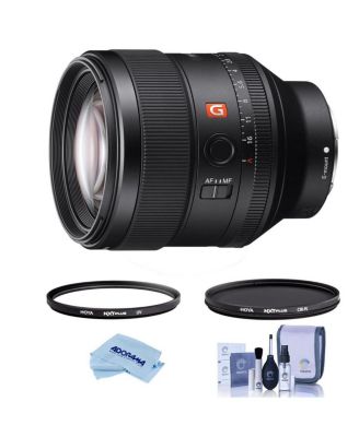 FE 85mm f/1.4 GM Lens for Sony E, Bundle with Hoya 77mm UV+CPL Filter Kit, Cleaning Kit, Cleaning Cloth